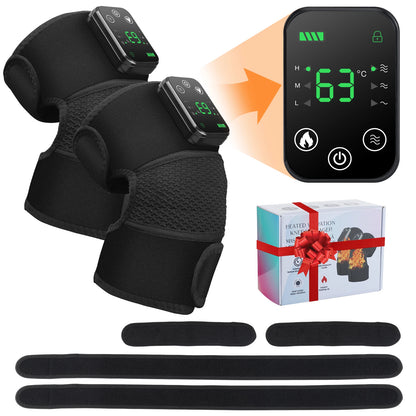 Eletric Heating Knee Massage Device Vibration Knee Pads for Shoulder Elbow Joint Warm Massage