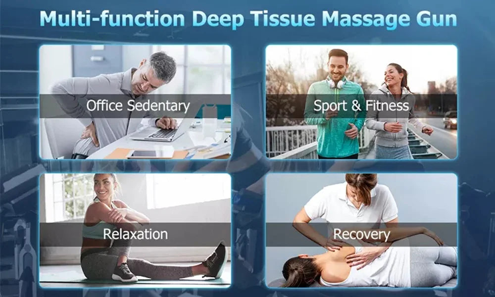 Massager Body Neck Back Deep Tissue Muscle Relaxation Pain Relief Fitness Fascial Massage Gun