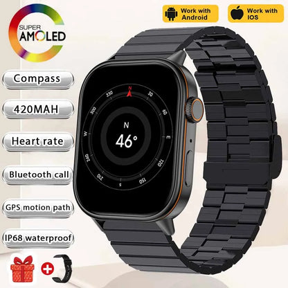 Newly Built-in GPS Sports Fitness Pilates Smart Watch Women Fashion Precise Positioning 5ATM Waterproof Bluetooth Call Bracelets