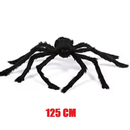 Halloween Decoration Party Prop Outdoor Giant Spider Decor 30-200cm Chamber Prank Black Spider
