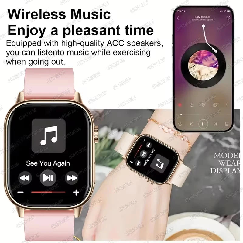 Newly Built-in GPS Sports Fitness Pilates Smart Watch Women Fashion Precise Positioning 5ATM Waterproof Bluetooth Call Bracelets
