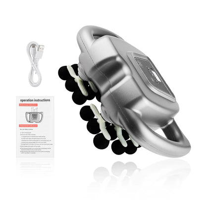 24-Heads Fascia Gun High-Frequency Vibration Body Massage Gun Back and Waist Massager