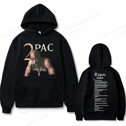 Tupac 2pac Graphic Hoodie Men Clothing Fashion Sweatshirt