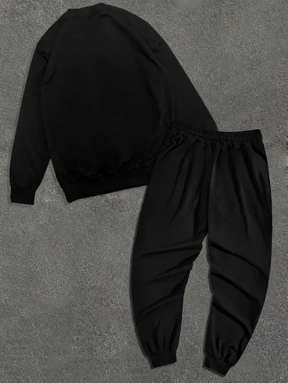 The new men's round-neck sweatshirt set for Spring and Autumn