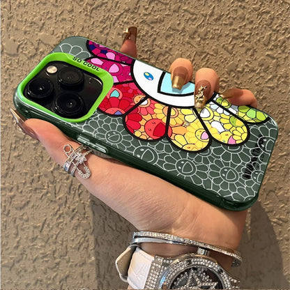 Smiling Sunflower Series Hard Phone Case for iPhones