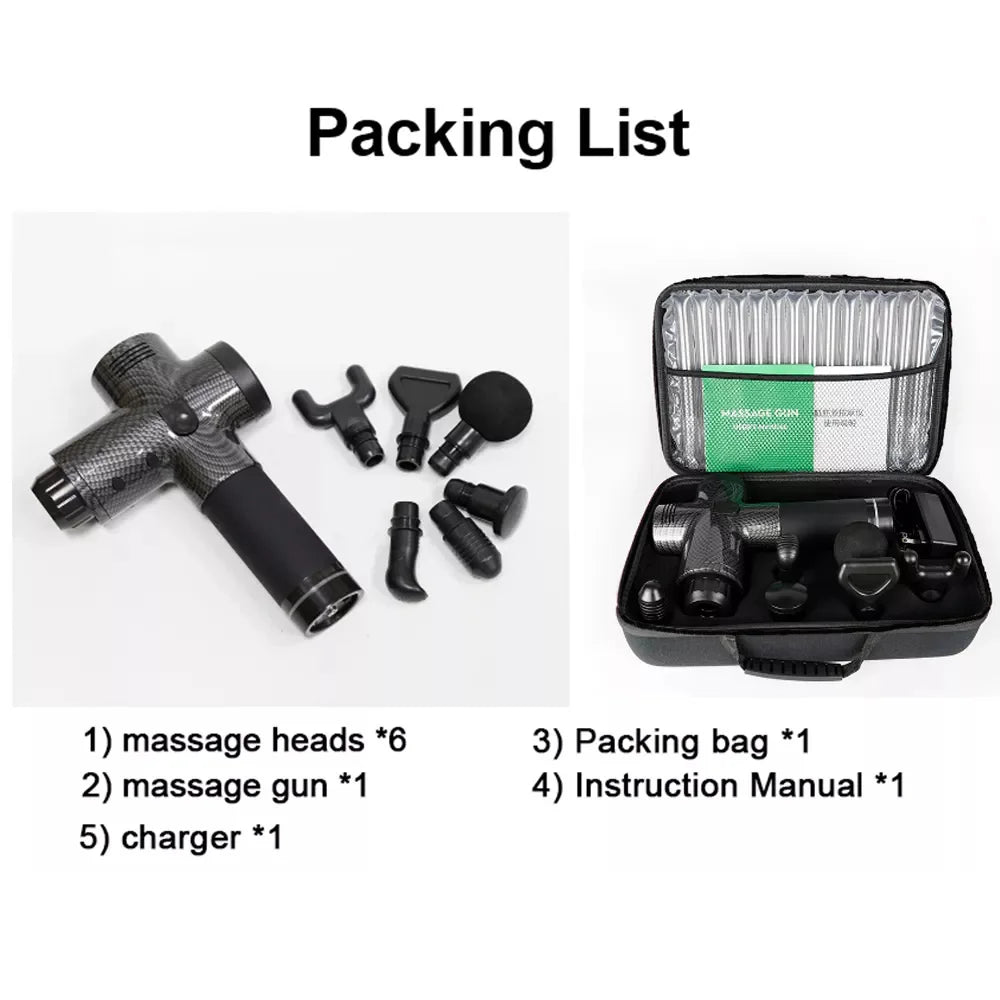 Massager Body Neck Back Deep Tissue Muscle Relaxation Pain Relief Fitness Fascial Massage Gun