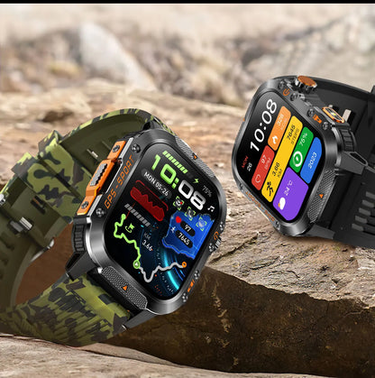 GPS T-Rex 3 Swim Sports Smart Watch 10ATM Waterproof Bracelet Flashlight Compass Bluetooth call Men Fitness Military Smartwatch