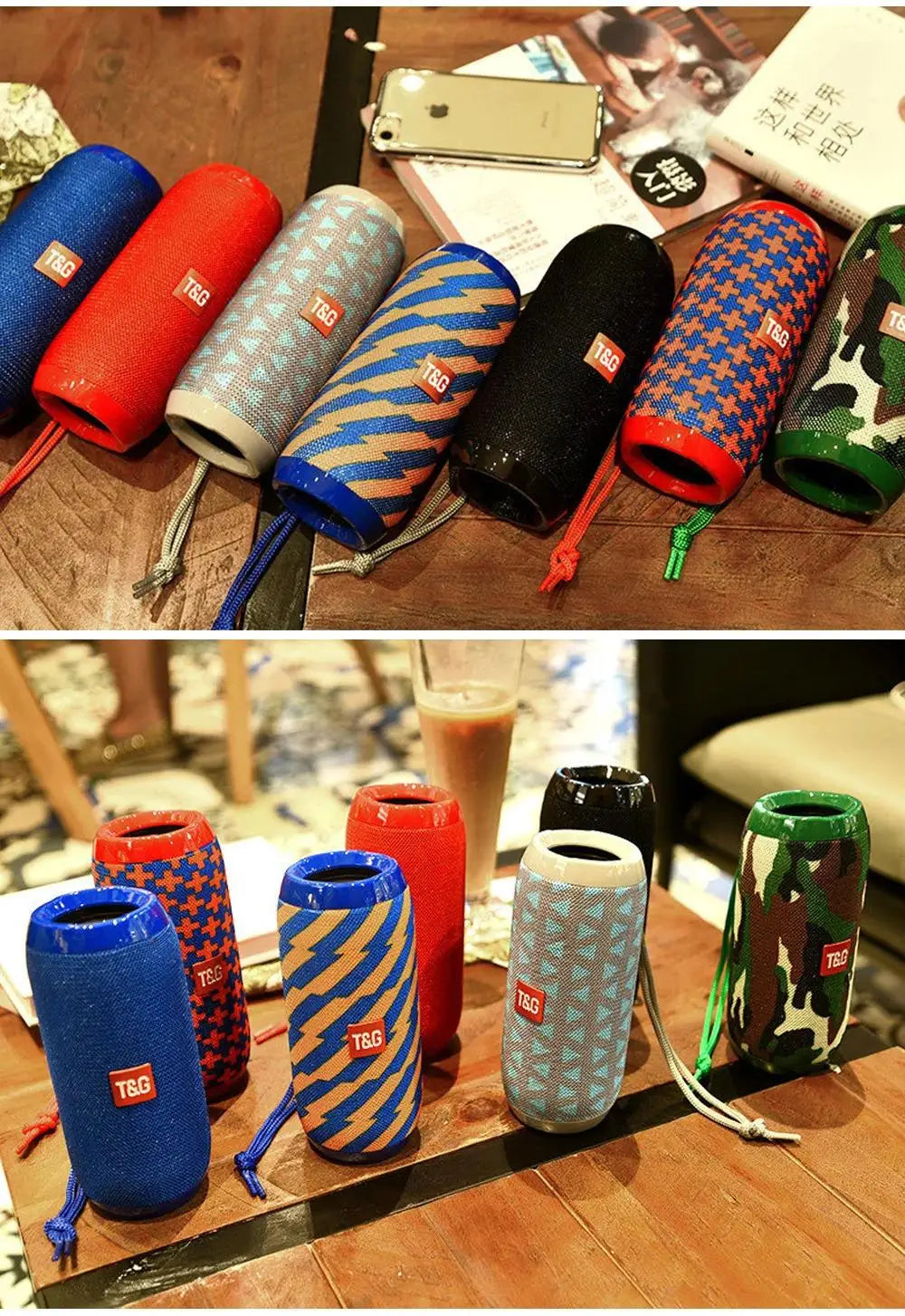 Portable Bluetooth Speaker Wireless , Ipx4 Waterproof Bluetooth 5.0 TWS MP3 Player