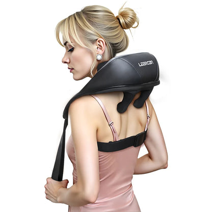 4D Shiatsu Neck and Shoulder Massager with Heat Electric Back Massagers