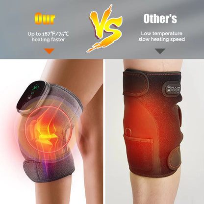 Eletric Heating Knee Massage Device Vibration Knee Pads for Shoulder Elbow Joint Warm Massage