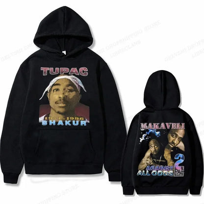 Tupac 2pac Graphic Hoodie Men Clothing Fashion Sweatshirt