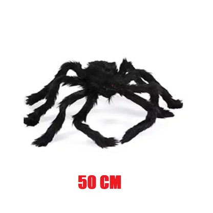 Halloween Decoration Party Prop Outdoor Giant Spider Decor 30-200cm Chamber Prank Black Spider