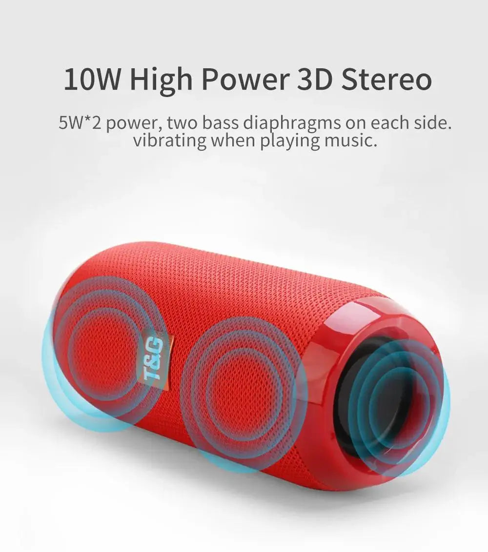 Portable Bluetooth Speaker Wireless , Ipx4 Waterproof Bluetooth 5.0 TWS MP3 Player