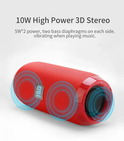 Portable Bluetooth Speaker Wireless , Ipx4 Waterproof Bluetooth 5.0 TWS MP3 Player