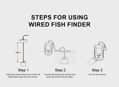 FFC1108-1 Alarm 100M Portable Sonar Fish Finders