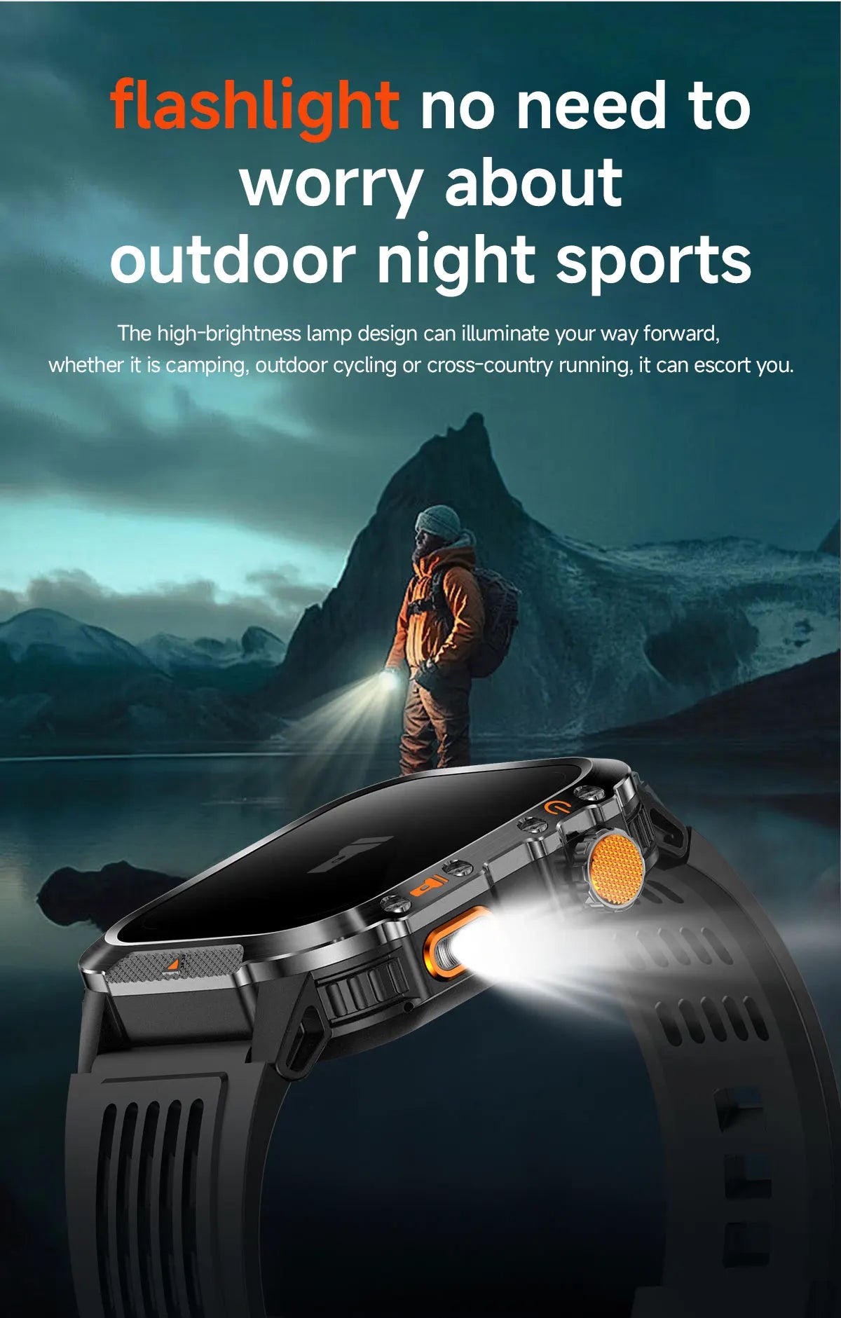GPS T-Rex 3 Swim Sports Smart Watch 10ATM Waterproof Bracelet Flashlight Compass Bluetooth call Men Fitness Military Smartwatch