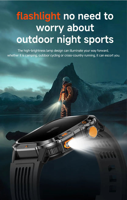 GPS T-Rex 3 Swim Sports Smart Watch 10ATM Waterproof Bracelet Flashlight Compass Bluetooth call Men Fitness Military Smartwatch