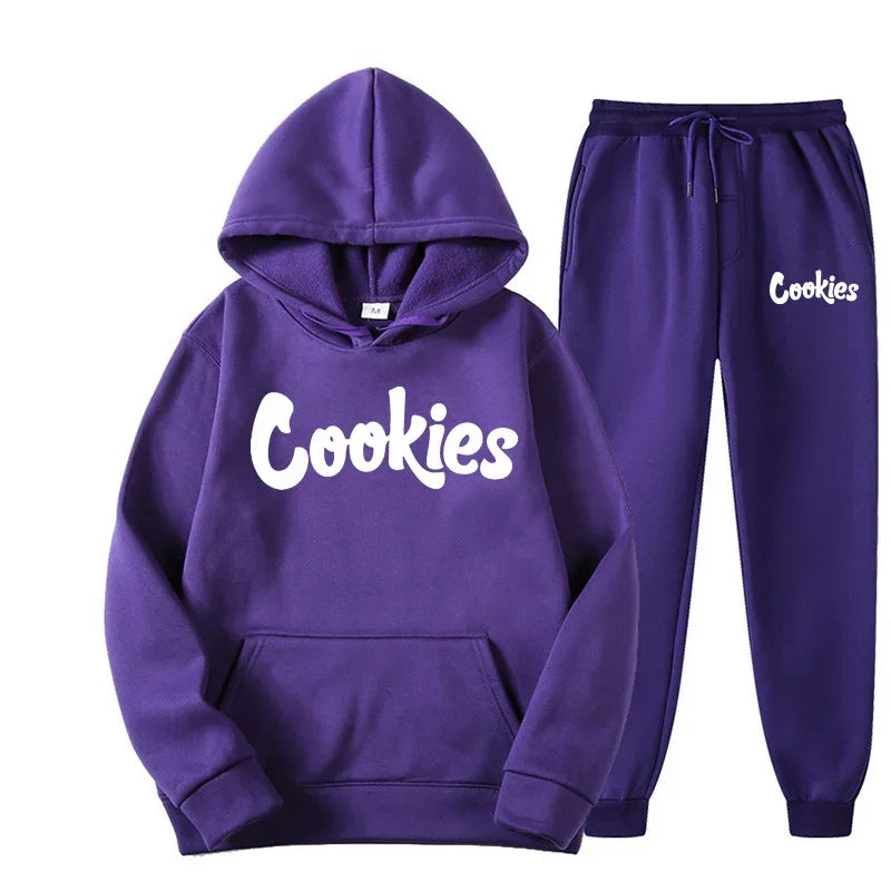 fashion trend hoodie casual two-piece suit jacket pants fashion brand