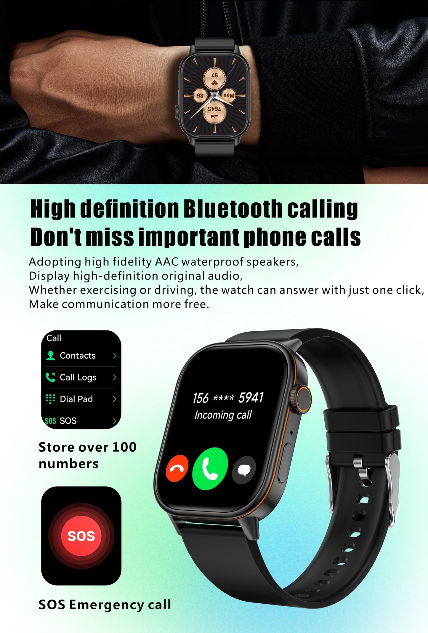 Newly Built-in GPS Sports Fitness Pilates Smart Watch Women Fashion Precise Positioning 5ATM Waterproof Bluetooth Call Bracelets