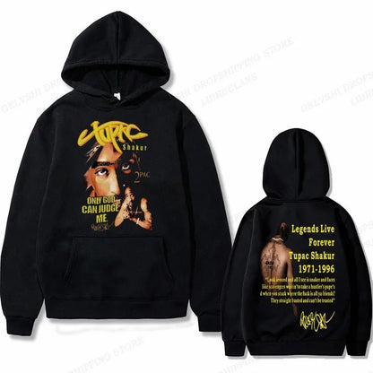 Tupac 2pac Graphic Hoodie Men Clothing Fashion Sweatshirt