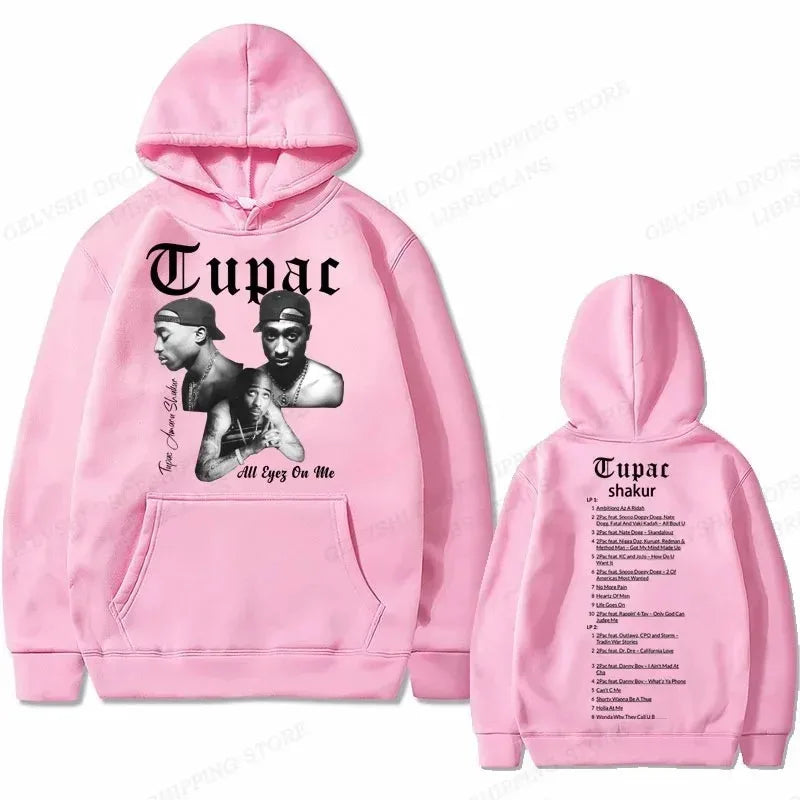 Tupac 2pac Graphic Hoodie Men Clothing Fashion Sweatshirt