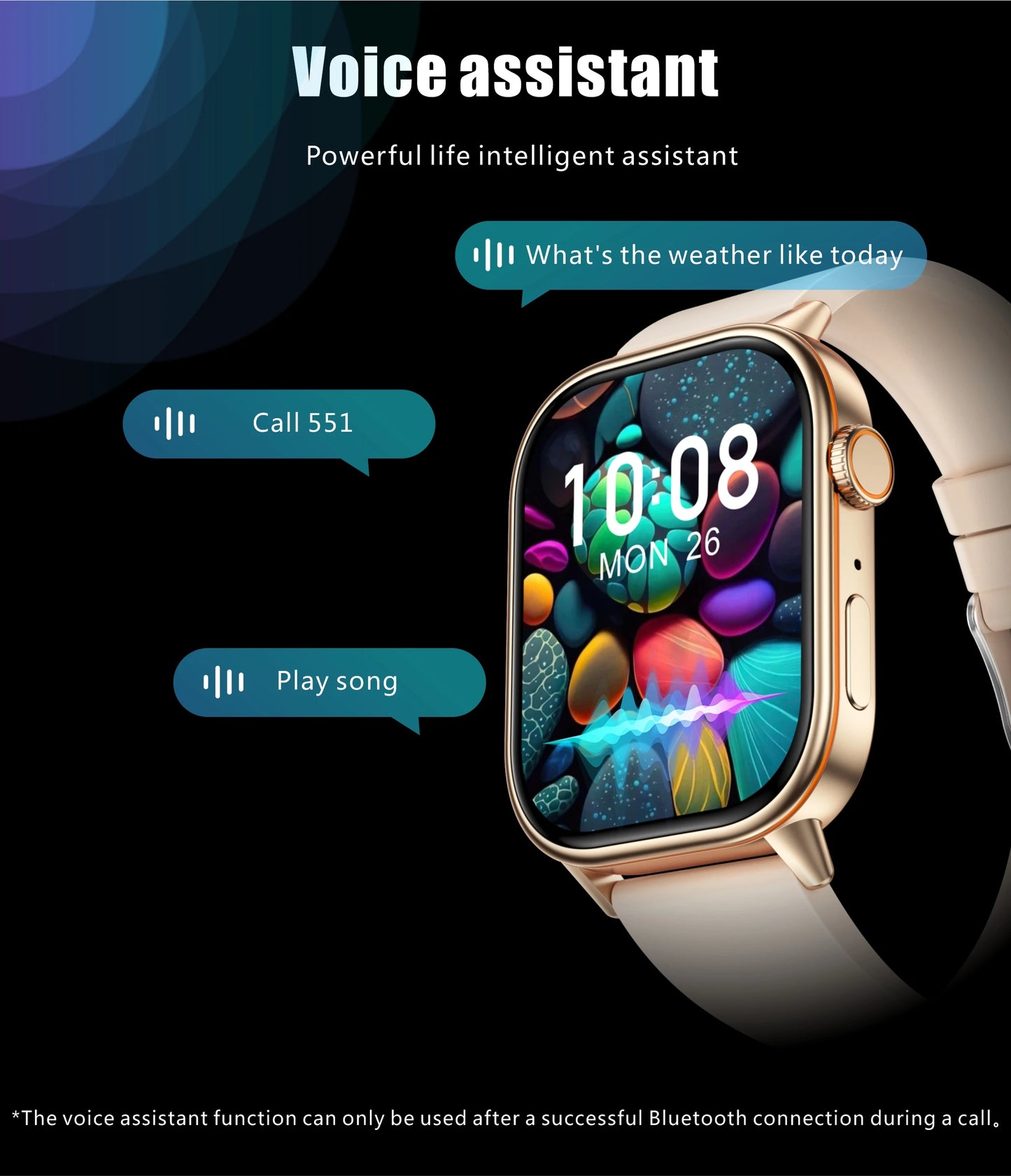 Newly Built-in GPS Sports Fitness Pilates Smart Watch Women Fashion Precise Positioning 5ATM Waterproof Bluetooth Call Bracelets