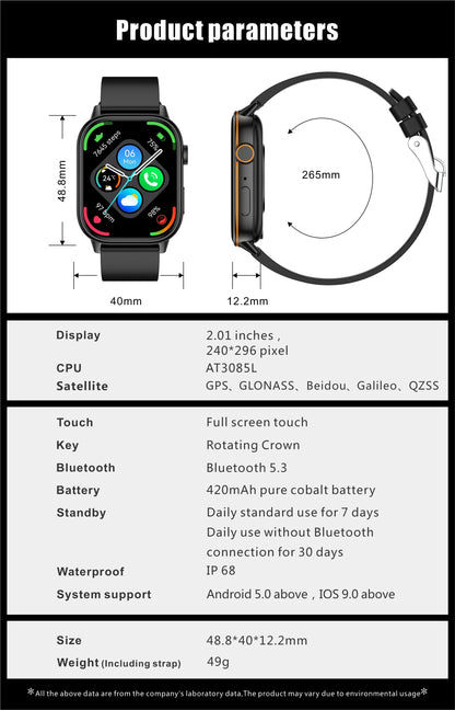 Newly Built-in GPS Sports Fitness Pilates Smart Watch Women Fashion Precise Positioning 5ATM Waterproof Bluetooth Call Bracelets