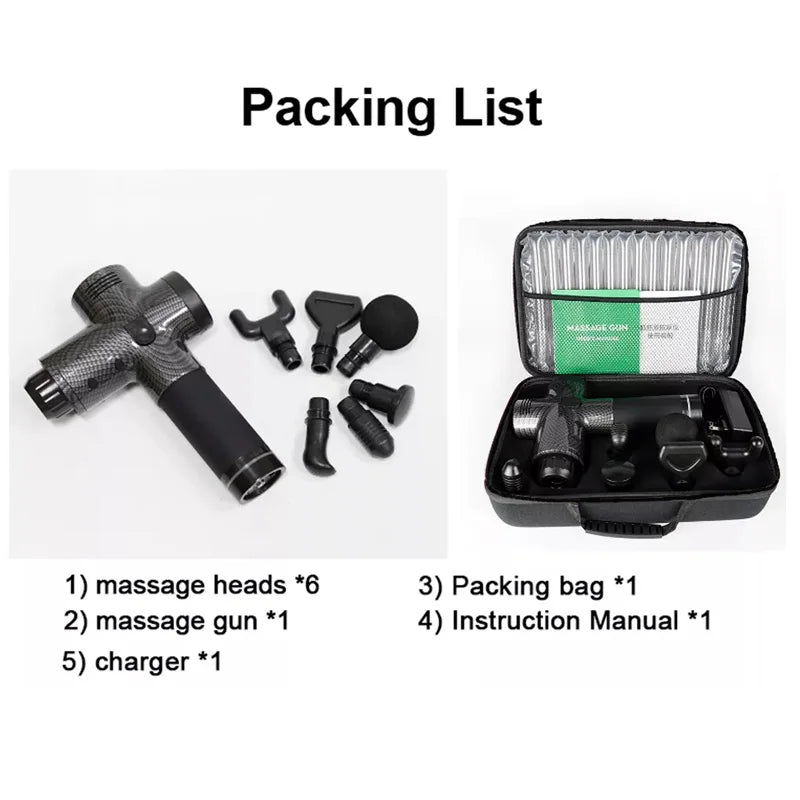 Massager Body Neck Back Deep Tissue Muscle Relaxation Pain Relief Fitness Fascial Massage Gun