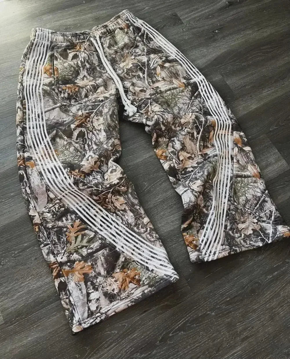 2026 Y2K Black Gray Camo Tactical Casual Pants for Men And Women