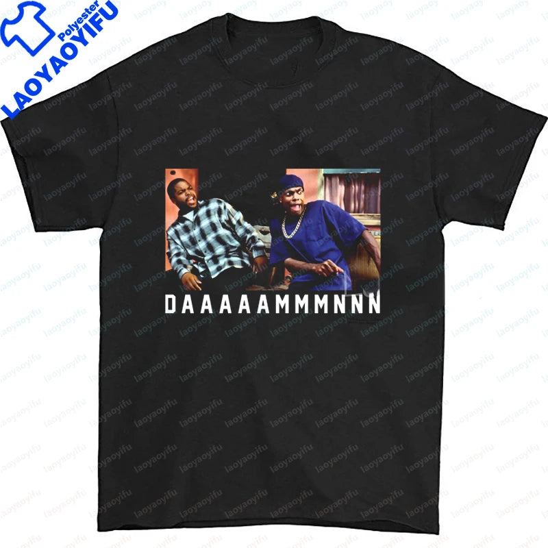 Men Clothing Ice Cube Rapper Hip Hop T-Shirt Vintage Rapper Graphic
