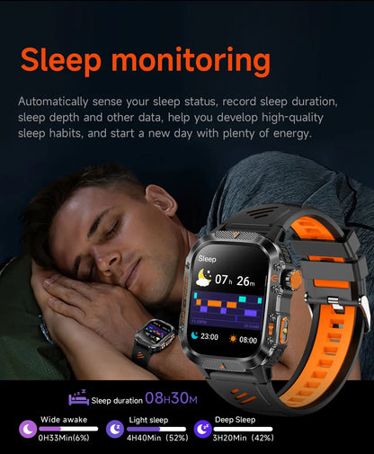 GPS T-Rex 3 Swim Sports Smart Watch 10ATM Waterproof Bracelet Flashlight Compass Bluetooth call Men Fitness Military Smartwatch