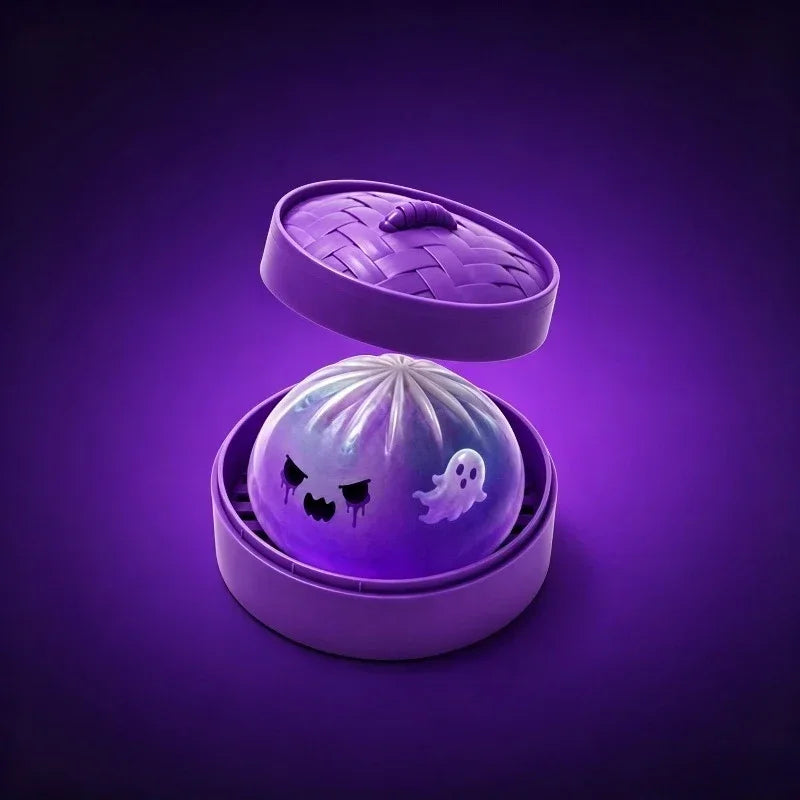 Glitter Halloween Ghost Dumplings