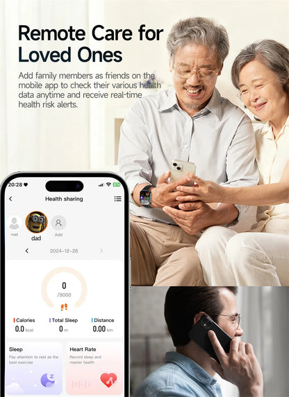 New Men Accurate Health Diagnosis ECG Smart Watch