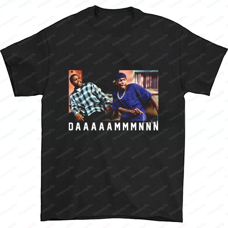 Men Clothing Ice Cube Rapper Hip Hop T-Shirt Vintage Rapper Graphic