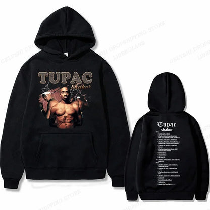 Tupac 2pac Graphic Hoodie Men Clothing Fashion Sweatshirt