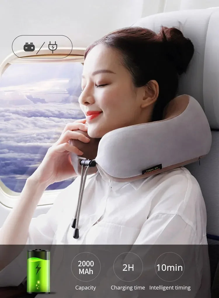 Multifunctional Portable Electric Neck Massager U-Shaped Pillow for Shoulder Cervical Relaxing