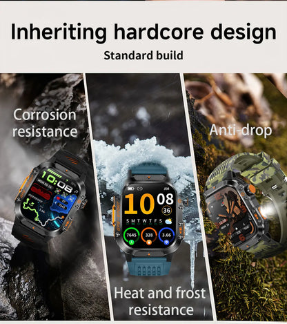GPS T-Rex 3 Swim Sports Smart Watch 10ATM Waterproof Bracelet Flashlight Compass Bluetooth call Men Fitness Military Smartwatch