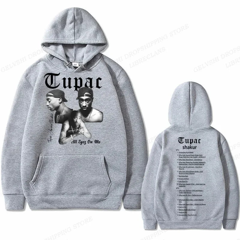 Tupac 2pac Graphic Hoodie Men Clothing Fashion Sweatshirt