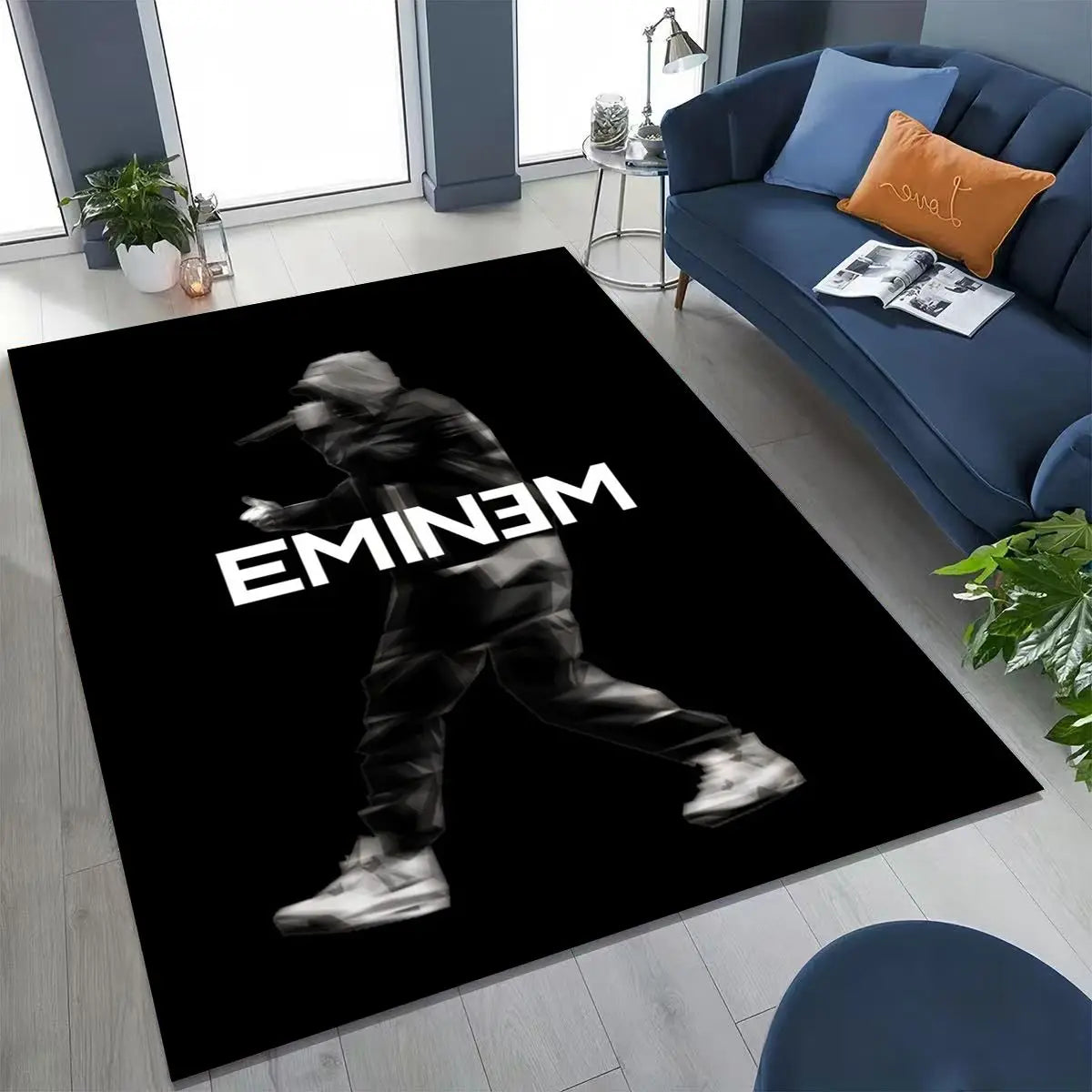 Tupac 2pac Rapper Eminem Hip Hop Rap God Art Rug for Bedroom Living Room Sofa Home Doormat Decor,