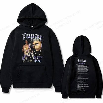 Tupac 2pac Graphic Hoodie Men Clothing Fashion Sweatshirt