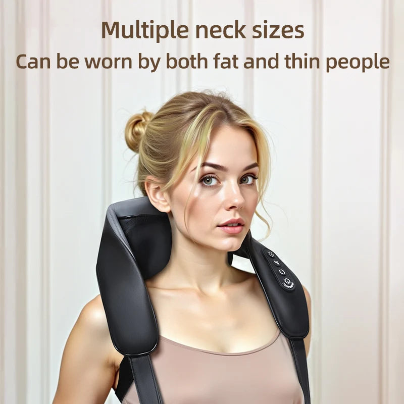 4D Shiatsu Neck and Shoulder Massager with Heat Electric Back Massagers