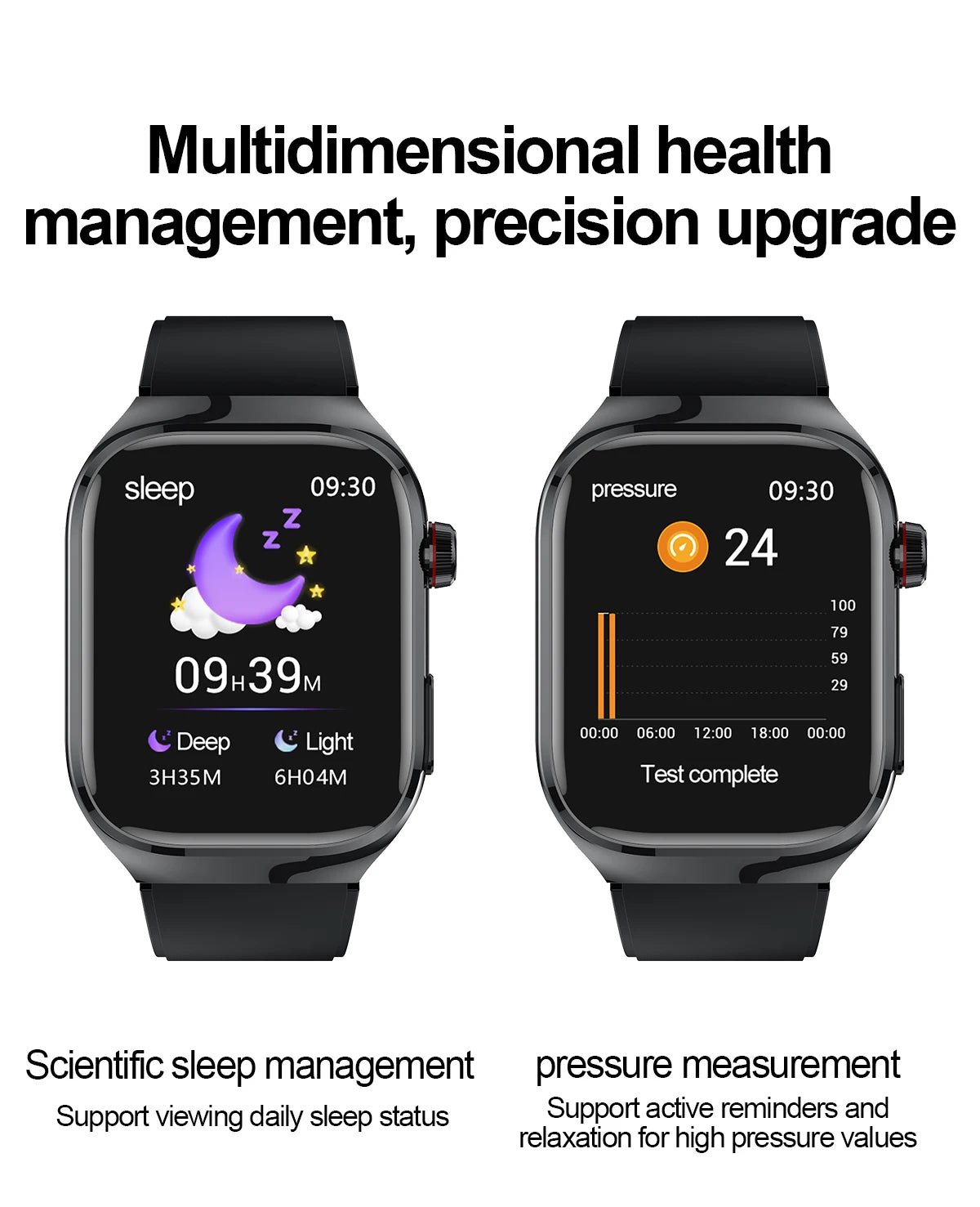 2026 New Nursing Grade Uric Acid Blood Lipids Smart Watch Men ECG+PPG Blood Pressure Heart Rate Bluetooth Call Health Smartwatch