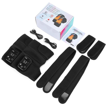 Eletric Heating Knee Massage Device Vibration Knee Pads for Shoulder Elbow Joint Warm Massage