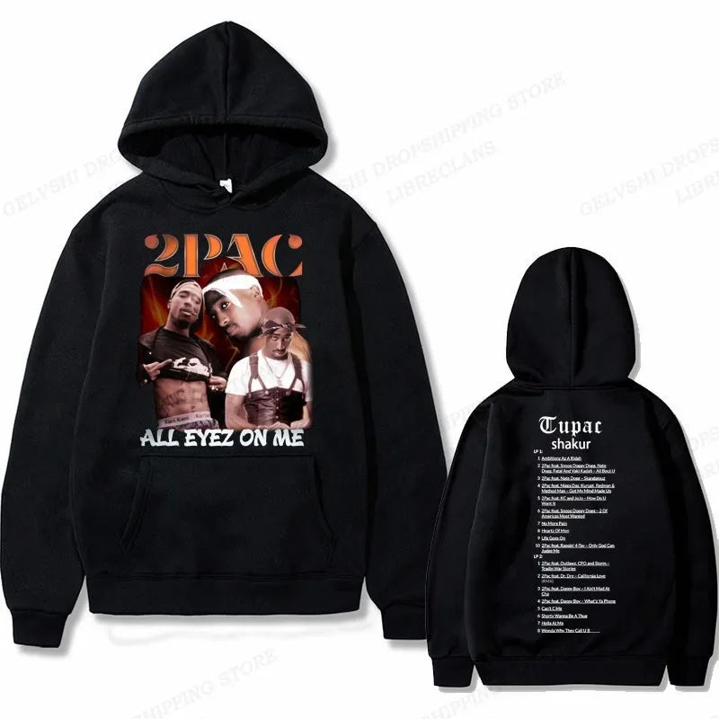 Tupac 2pac Graphic Hoodie Men Clothing Fashion Sweatshirt